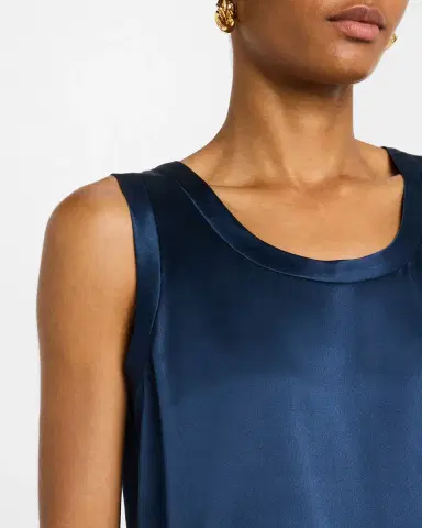 Lafayette 148 New York Perla Luxe Reversible Silk Charmeuse Shell | Thumbnail 5 Lafayette 148 New York Perla Luxe Reversible Silk Charmeuse Shell | Thumbnail 5