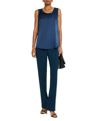 Lafayette 148 New York Perla Luxe Reversible Silk Charmeuse Shell | Thumbnail 1 Lafayette 148 New York Perla Luxe Reversible Silk Charmeuse Shell | Thumbnail 1