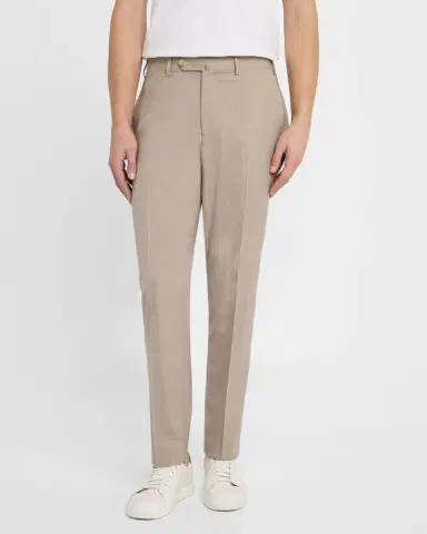 Isaia Men's Wool Flat Front Pants | Thumbnail 3