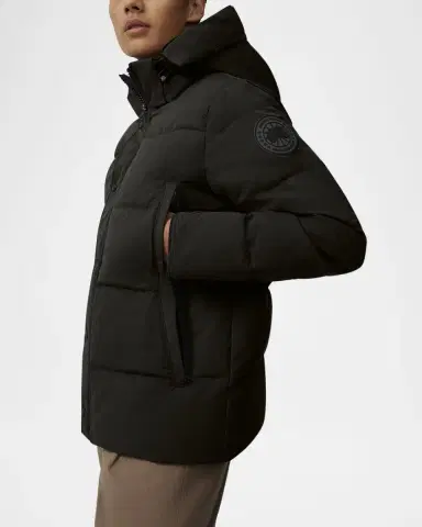 Canada Goose Men 's Coated Wyndham Black Label Parka | Thumbnail 4 Canada Goose Men 's Coated Wyndham Black Label Parka | Thumbnail 4