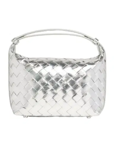 Bottega Veneta Mini Wallace Metallic Leather Shoulder Bag | Thumbnail 1