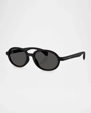 Moncler Men's ME8006 Oval Sunglasses | Thumbnail 3