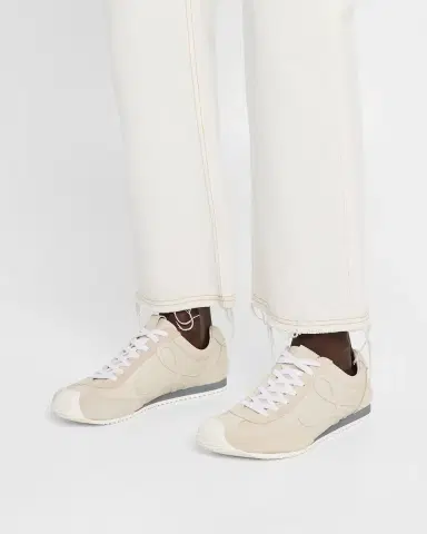 Loewe Men's Ballet Runner 2.0 Leather and Suede Low-Top Sneakers | Thumbnail 2