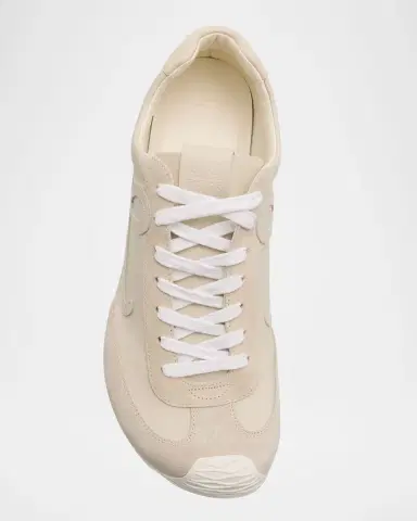 Loewe Men's Ballet Runner 2.0 Leather and Suede Low-Top Sneakers | Thumbnail 6