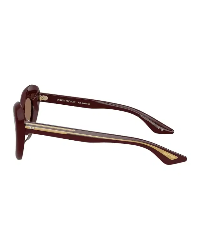 Khaite x Oliver Peoples Bold Acetate Oval Sunglasses