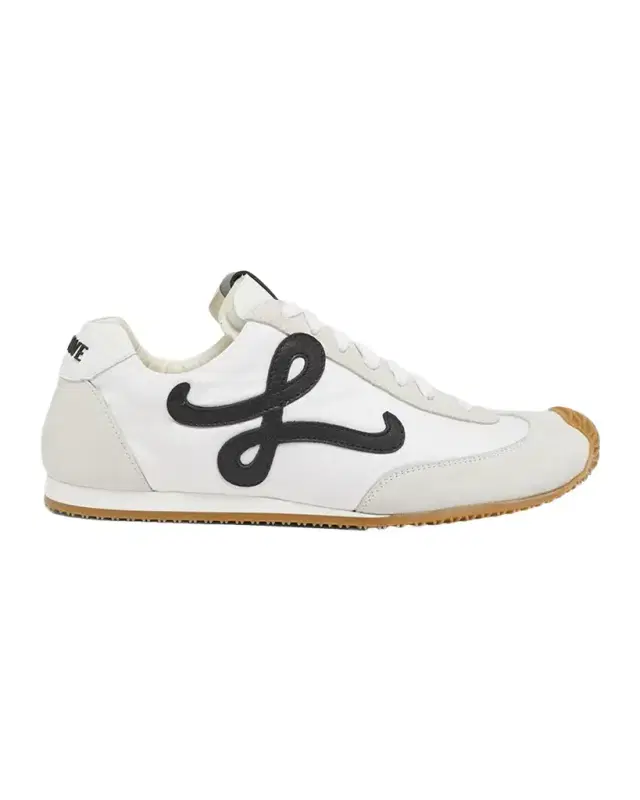 Flow Runner Suede and Leather Sneakers