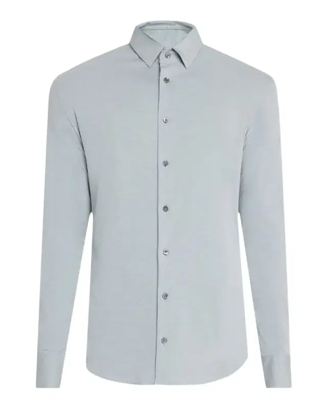 Giorgio Armani Men 's Flex Tortona Cotton Jersey Sport Shirt