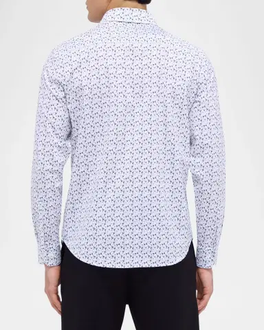 Bugatchi Men's OoohCotton James Cocktail-Print Sport Shirt | Thumbnail 3 Bugatchi Men's OoohCotton James Cocktail-Print Sport Shirt | Thumbnail 3