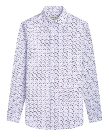 Bugatchi Men's OoohCotton James Cocktail-Print Sport Shirt | Thumbnail 1 Bugatchi Men's OoohCotton James Cocktail-Print Sport Shirt | Thumbnail 1