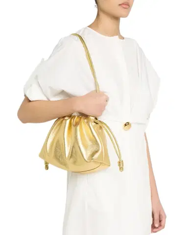 Loewe Flamenco Metallic Leather Shoulder Bag | Thumbnail 1 Loewe Flamenco Metallic Leather Shoulder Bag | Thumbnail 1