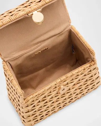 Cult Gaia Sybil Rattan Top-Handle Bag | Thumbnail 3 Cult Gaia Sybil Rattan Top-Handle Bag | Thumbnail 3