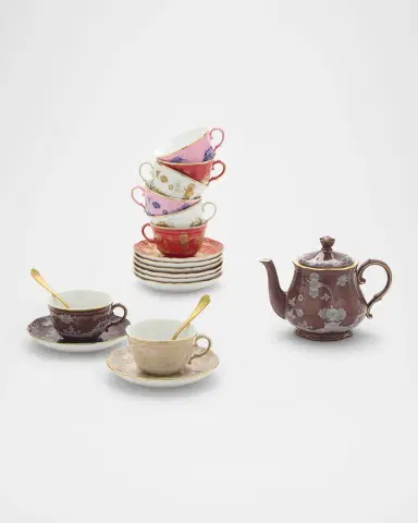 Ginori 1735 Oriente Italiano Meringa Tea Saucer | Thumbnail 4
