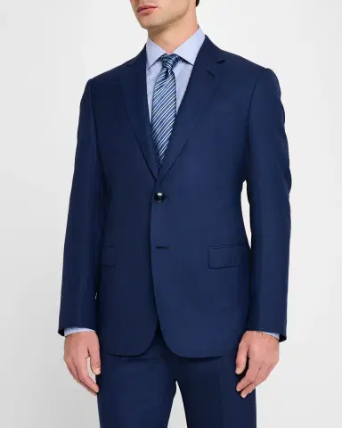 Giorgio Armani Men's Micro-Houndstooth 210G Suit | Thumbnail 4 Giorgio Armani Men's Micro-Houndstooth 210G Suit | Thumbnail 4