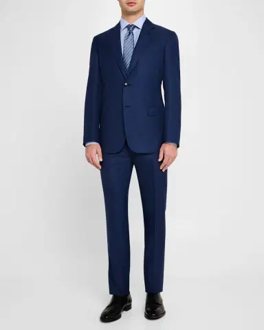 Giorgio Armani Men's Micro-Houndstooth 210G Suit | Thumbnail 6 Giorgio Armani Men's Micro-Houndstooth 210G Suit | Thumbnail 6