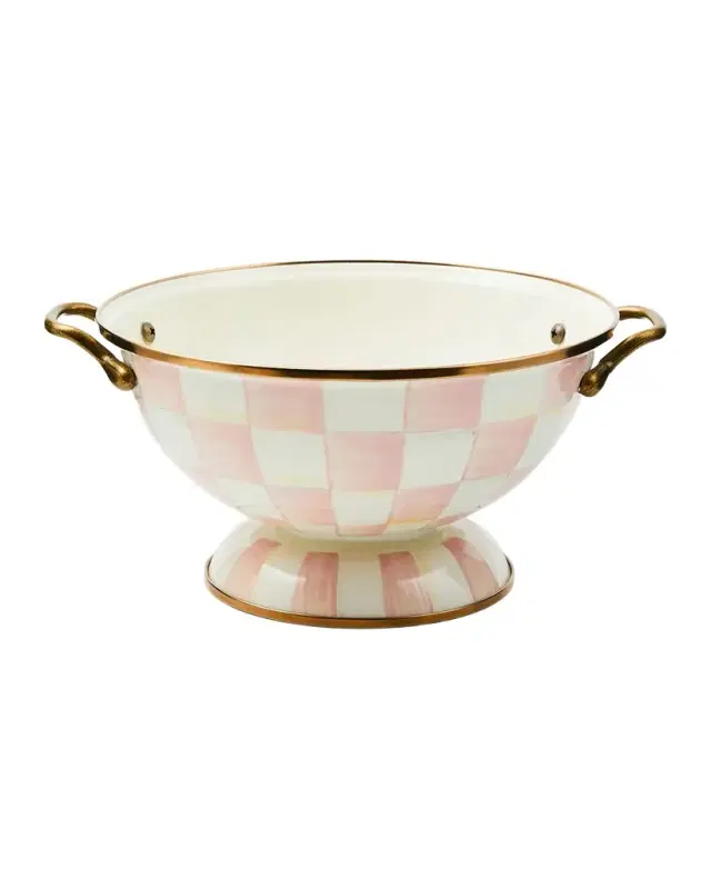 MacKenzie-Childs Rosy Check Almost Everything Bowl