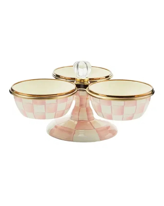MacKenzie-Childs Rosy Check Triplicity