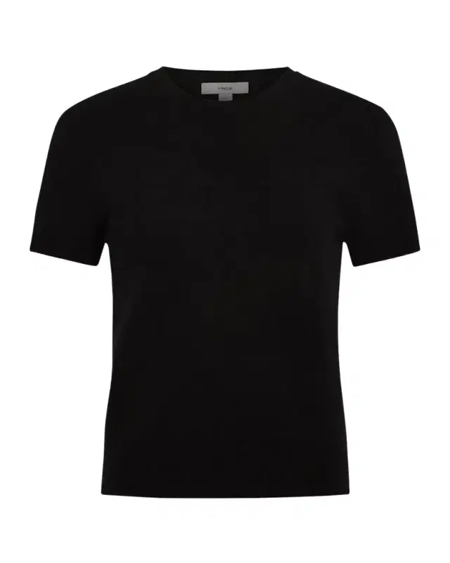 Vince Short-Sleeve Cashmere-Blend Tee