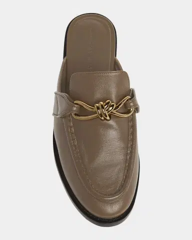 Bottega Veneta Astaire Knot Leather Loafer Mules | Thumbnail 6