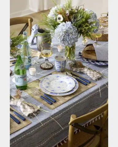MacKenzie-Childs Clear Check Napkin Ring Set of 4 | Thumbnail 4