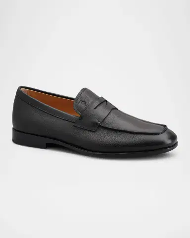 Tod's Men's Mocassino Gomma Leather Penny Loafers | Thumbnail 3
