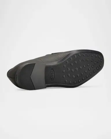 Tod's Men's Mocassino Gomma Leather Penny Loafers | Thumbnail 4