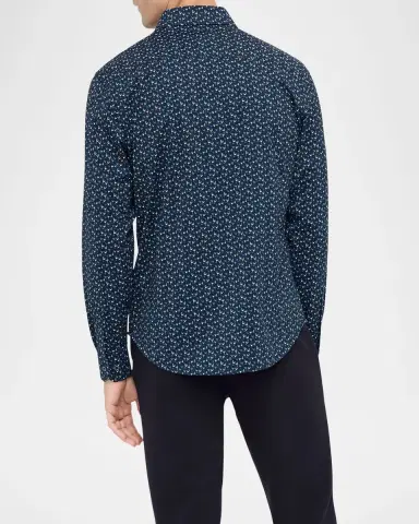 Bugatchi Men's OoohCotton James Cocktail-Print Sport Shirt | Thumbnail 3 Bugatchi Men's OoohCotton James Cocktail-Print Sport Shirt | Thumbnail 3