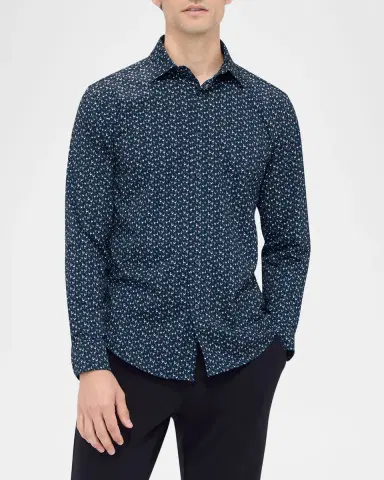 Bugatchi Men's OoohCotton James Cocktail-Print Sport Shirt | Thumbnail 4 Bugatchi Men's OoohCotton James Cocktail-Print Sport Shirt | Thumbnail 4