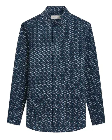 Bugatchi Men's OoohCotton James Cocktail-Print Sport Shirt | Thumbnail 1 Bugatchi Men's OoohCotton James Cocktail-Print Sport Shirt | Thumbnail 1
