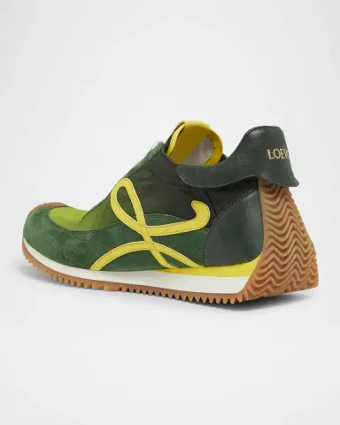 Loewe Flow Runner Suede and Leather Sneakers | Thumbnail 3