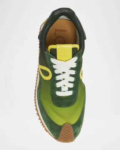 Loewe Flow Runner Suede and Leather Sneakers | Thumbnail 5