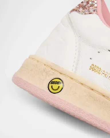 Golden Goose Girl 's Exclusive Ball Star Glitter & Metallic Leather Sneakers, Toddlers/Kids | Thumbnail 3