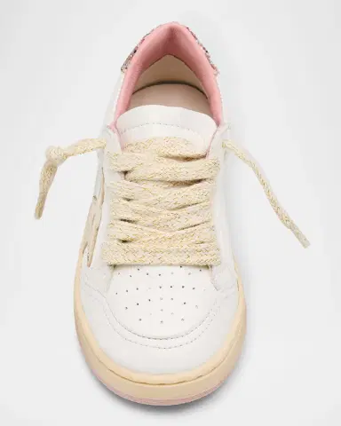 Golden Goose Girl 's Exclusive Ball Star Glitter & Metallic Leather Sneakers, Toddlers/Kids | Thumbnail 4