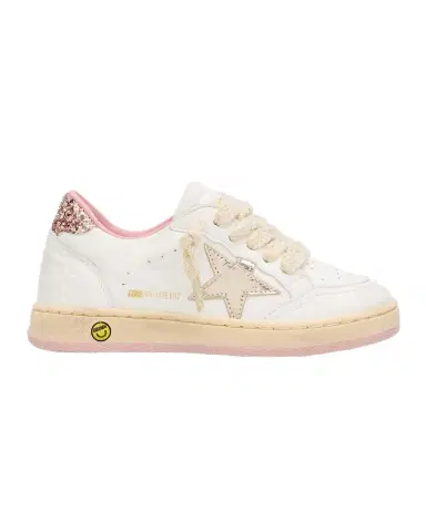 Golden Goose Girl 's Exclusive Ball Star Glitter & Metallic Leather Sneakers, Toddlers/Kids | Thumbnail 1