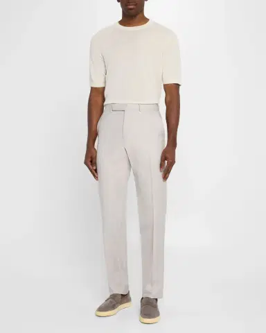 Isaia Men's Luxe Crew Knit Shirt | Thumbnail 2