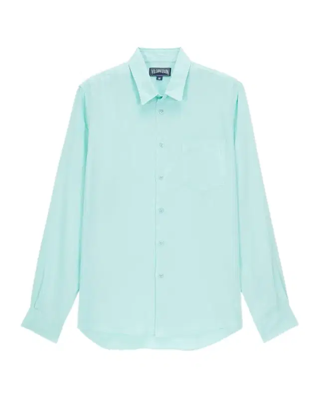 Vilebrequin Men 's Caroubis Solid Linen Sport Shirt
