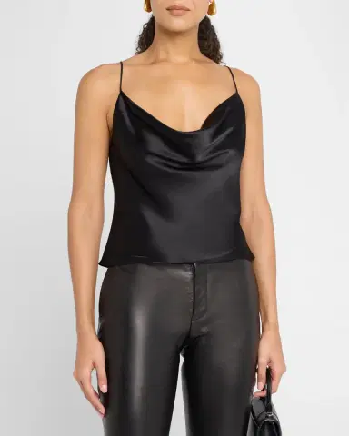 L'Agence Calista Cowl-Neck Silk Camisole | Thumbnail 4