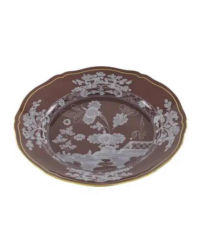 Ginori 1735 Oriente Italiano Castagna Dessert Plate