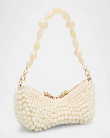 Cult Gaia Mercier Beaded Zip Shoulder Bag | Thumbnail 3