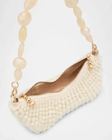 Cult Gaia Mercier Beaded Zip Shoulder Bag | Thumbnail 4
