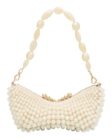 Cult Gaia Mercier Beaded Zip Shoulder Bag | Thumbnail 1