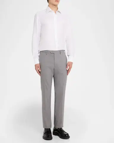 Stefano Ricci Men's Cotton-Linen Dress Shirt | Thumbnail 2