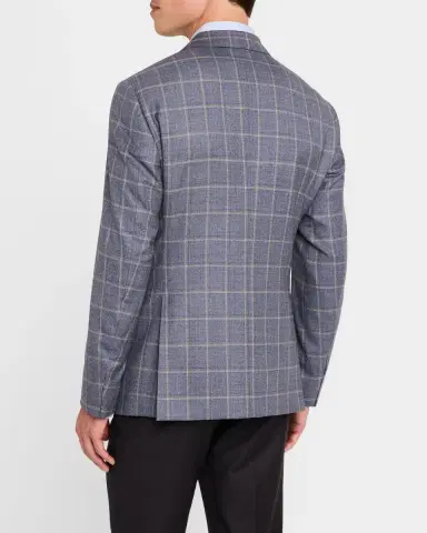 Giorgio Armani Men's Windowpane Sport Coat | Thumbnail 3