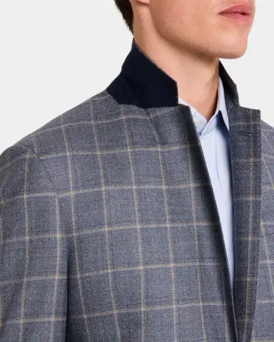 Giorgio Armani Men's Windowpane Sport Coat | Thumbnail 7
