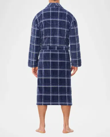Majestic International Men's Terry Velour Shawl Robe | Thumbnail 2