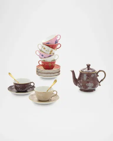 Ginori 1735 Oriente Italiano Castagna Tea Saucer | Thumbnail 3