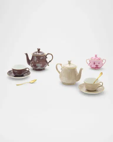 Ginori 1735 Oriente Italiano Castagna Tea Saucer | Thumbnail 5