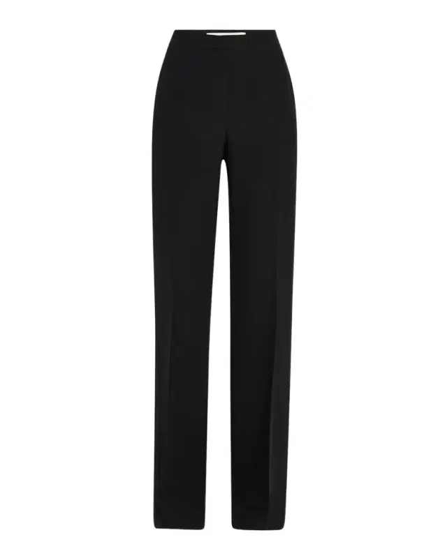 Lafayette 148 New York Saint Marks Straight Wool-Silk Pants