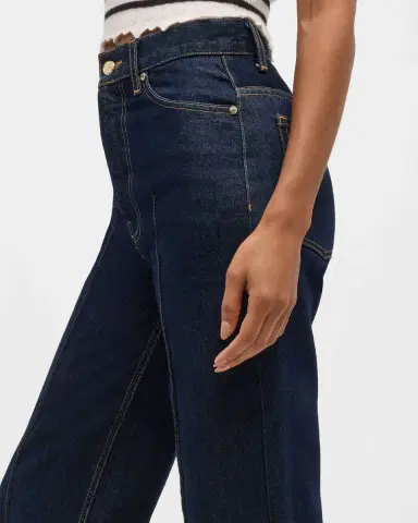 Ulla Johnson The Genevieve Topstitched Wide-Leg Denim Jeans | Thumbnail 5