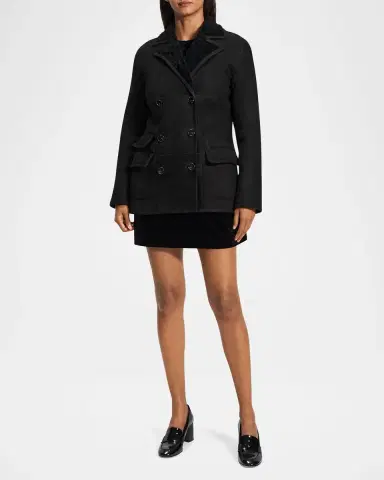 Theory Shearling Peacoat Blazer | Thumbnail 2