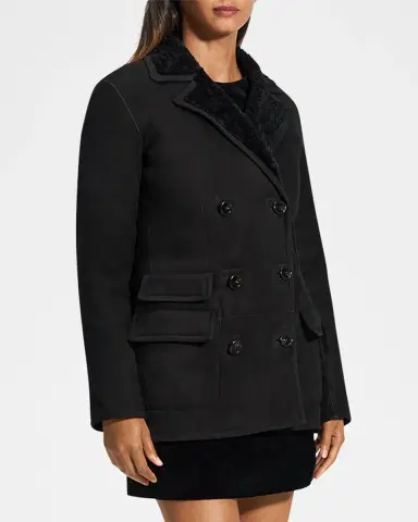 Theory Shearling Peacoat Blazer | Thumbnail 4